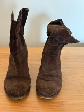 Fiorentini + Baker brown suede boots